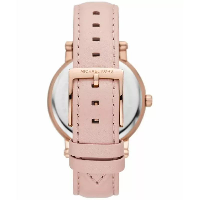 Michael Kors Women’s Quartz Leather Strap Rose Gold Dial 38mm Watch MK7552 (Like New)