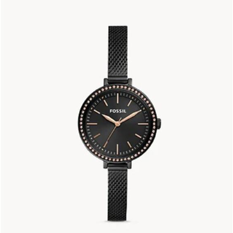 Fossil Women’s Quartz Black Stainless Steel Black Dial 32mm Watch BQ3459 (Without Tag)