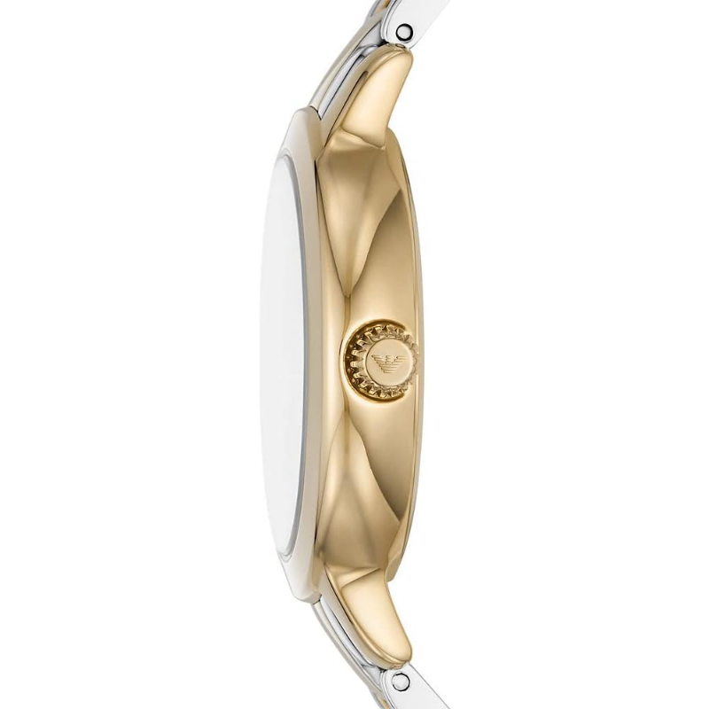 Emporio Armani Women's Quartz Two Tone Stainless Steel Mother Of Pearl Dial 32mm Watch AR11513