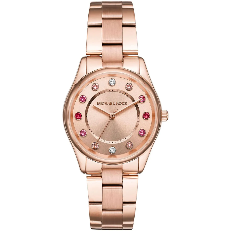 Michael Kors Women’s Quartz Rose Gold Stainless Steel Rose Gold Dial 34mm Watch MK6604