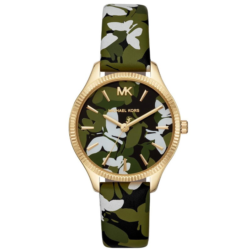 Michael Kors Women’s Quartz Multi-Color Leather Strap Multi-Color Dial 36mm Watch MK2811
