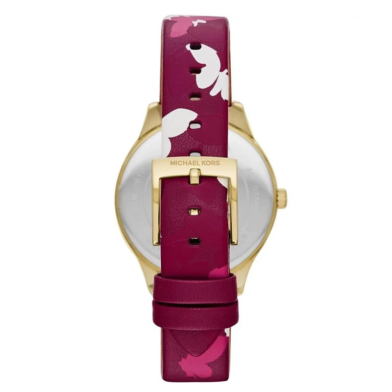 Michael Kors Women’s Quartz Multi-Color Leather Strap Multi-Color Dial 36mm Watch MK2810 - Image 2