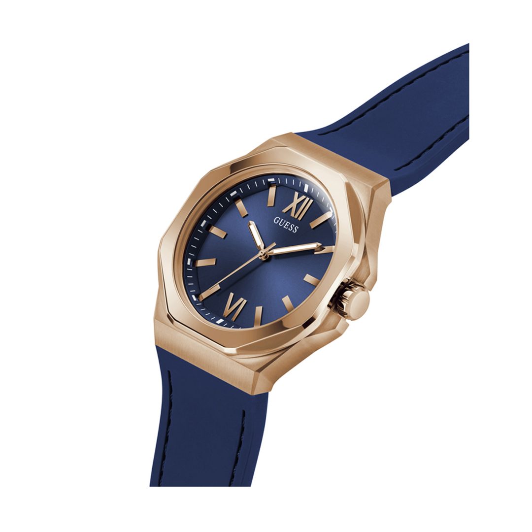 Guess Men’s Quartz Blue Silicone Strap Blue Dial 42mm Watch GW0850G3