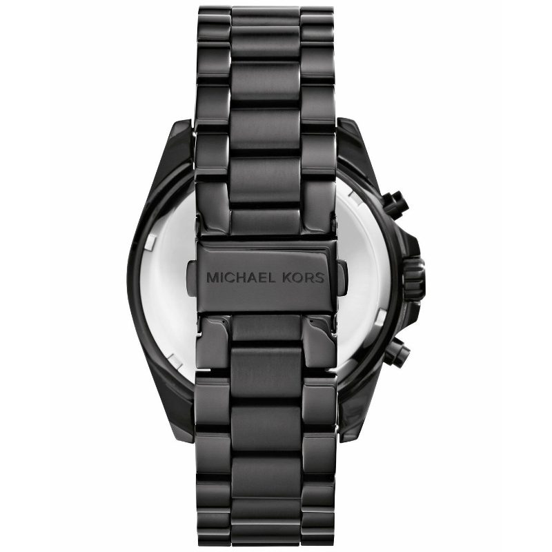 Michael Kors Women’s Chronograph Quartz Black Stainless Steel Black Dial 43mm Watch MK6444
