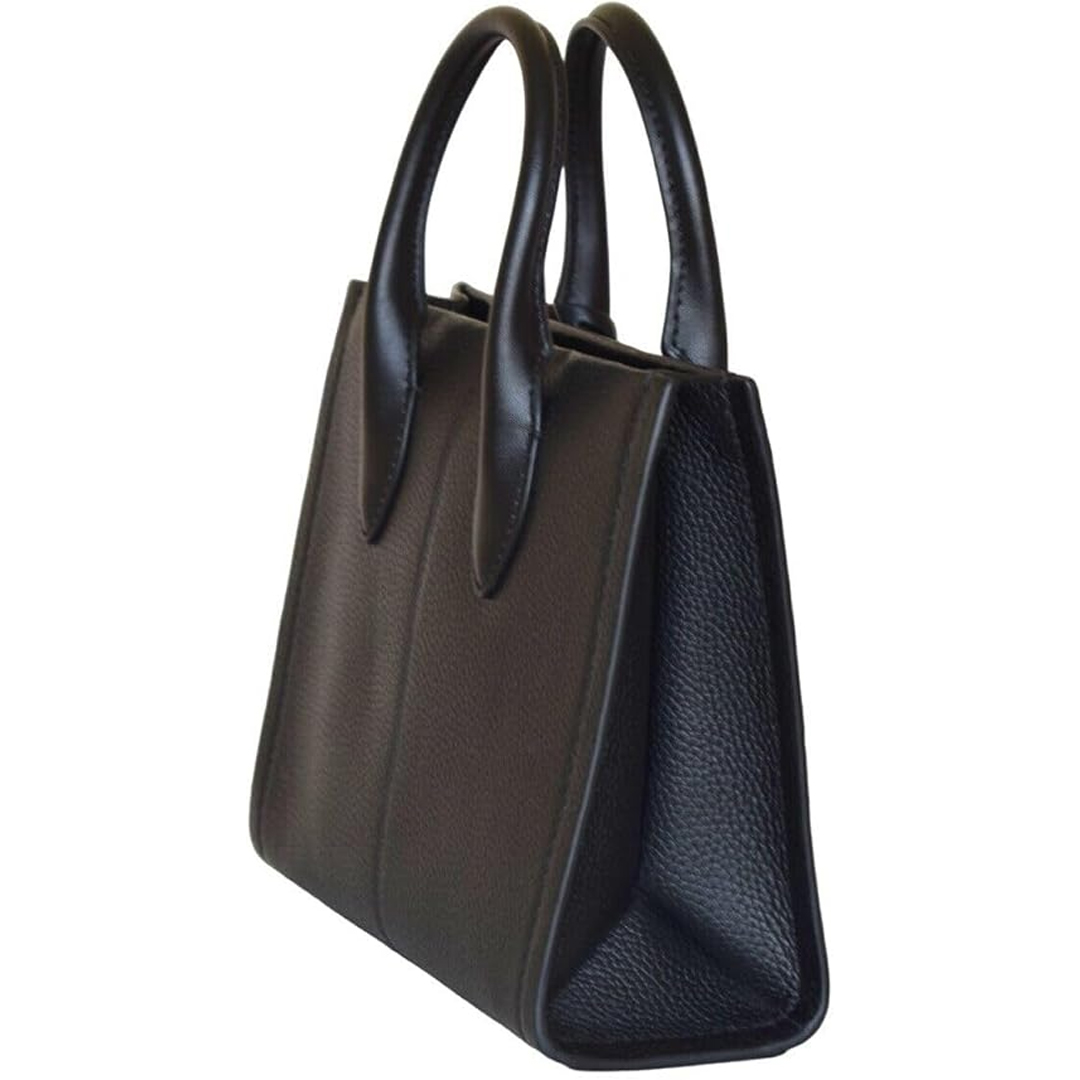 Michael Kors Mirella Shopper Crossbody Leather Bag For Women's -Black (Size: W9.53cm H19.69cm D23.50cm) 35S2G7ZC5L