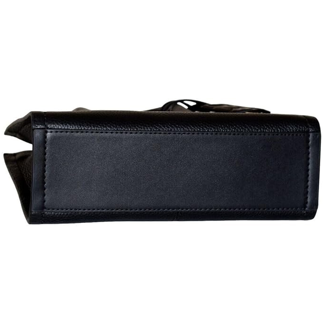 Michael Kors Mirella Shopper Crossbody Leather Bag For Women's -Black (Size: W9.53cm H19.69cm D23.50cm) 35S2G7ZC5L