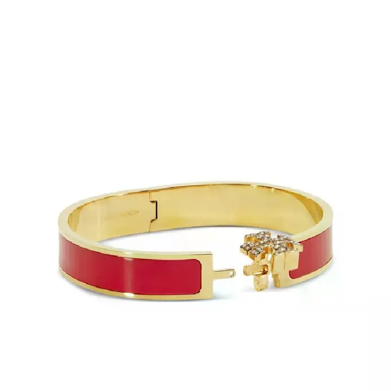 Tory Burch Women's Crystal Embellished Hinge Bracelet TB49411 - Image 3