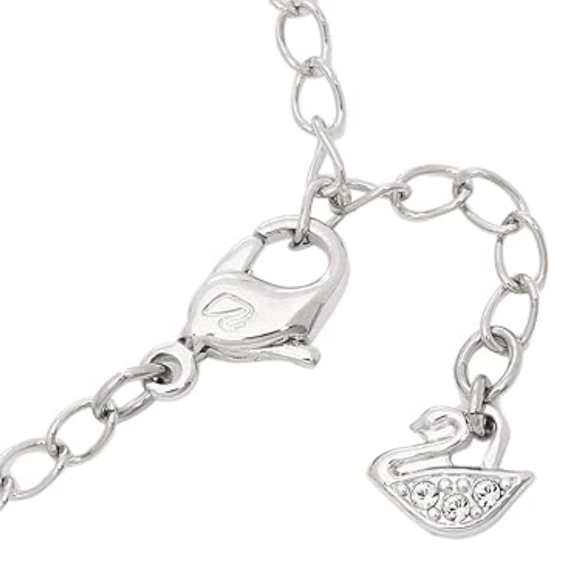 Swarovski Women's Sparkling Dance Bangle Round Cut White Rhodium Plated 5497478