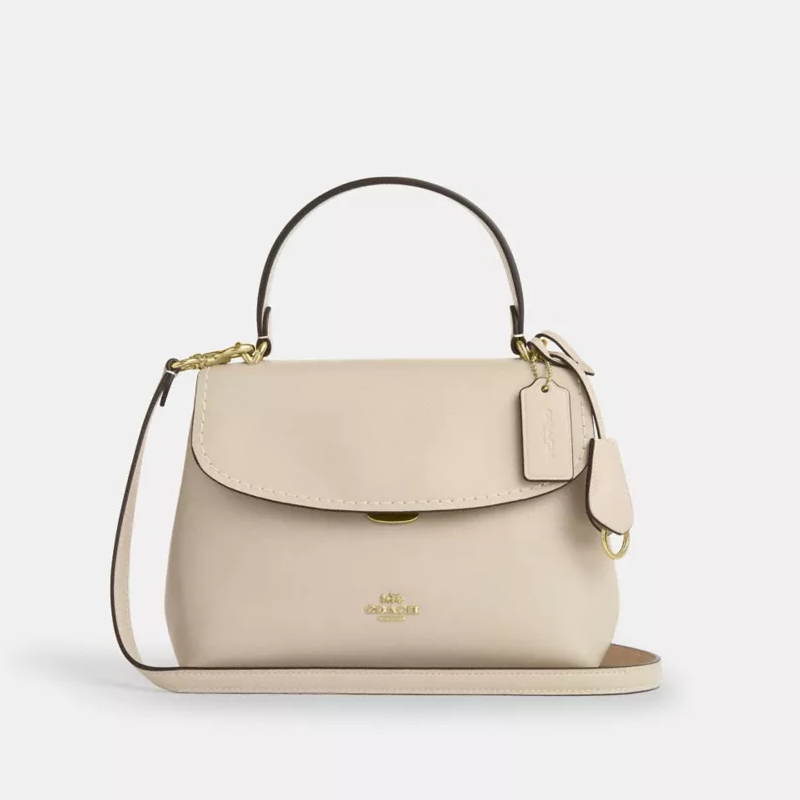 COACH Emory Top Handle Brown Bag (Size: L 25.4cm, H 17.8cm, W 10.8cm) CCE54-2