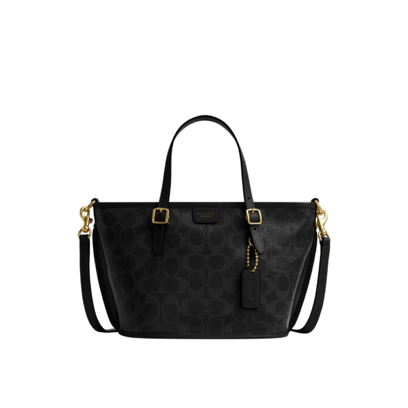 COACH Taxi Tote Bag 21 In Signature Canvas (Size: L 21.0cm, H16.5cm, W11.5cm) CCD94