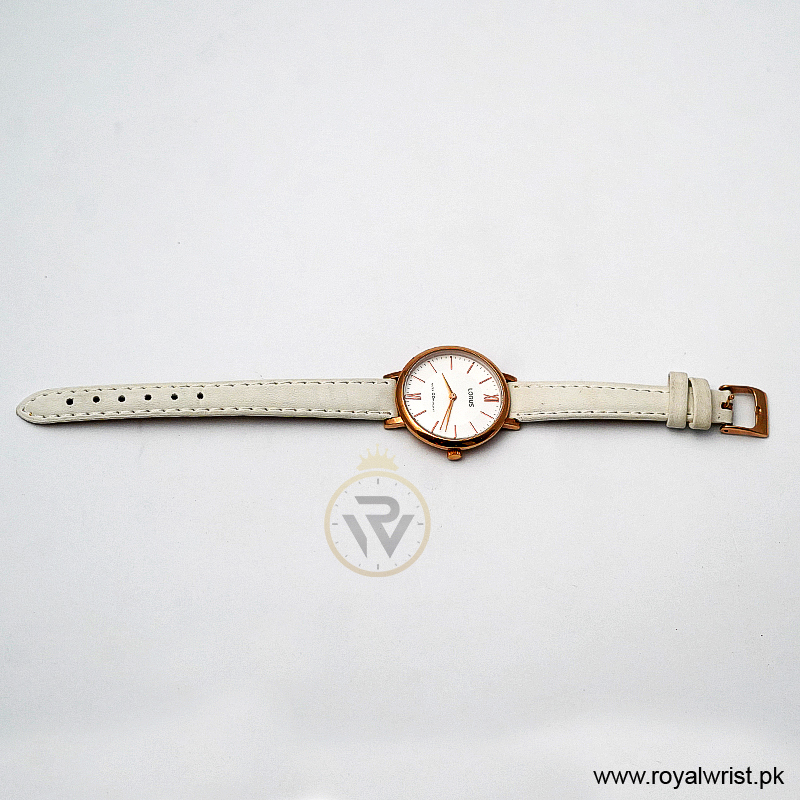 Lorus by Seiko Women’s Quartz White Leather Strap Silver Dial 32mm Watch RG264LX7/1 (Like New) - Image 2