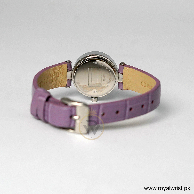 Tommy Hilfiger Women’s Quartz Purple Leather Strap Mother Of Pearl Dial 23mm Watch 1700328 (Like New) - Image 5