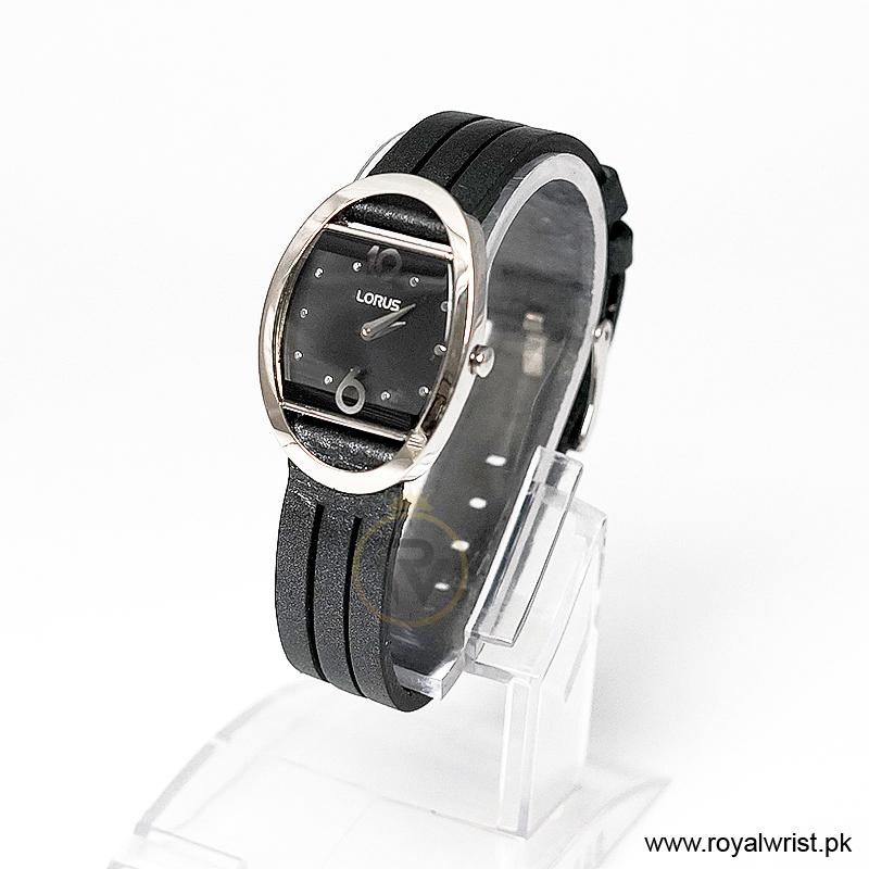 Lorus by Seiko Women’s Quartz Black Leather Strap Black Dial 27mm Watch RRW15CX9/1 (Like New) - Image 5