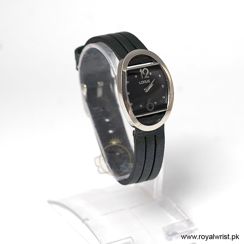 Lorus by Seiko Women’s Quartz Black Leather Strap Black Dial 27mm Watch RRW15CX9/1 (Like New) - Image 4