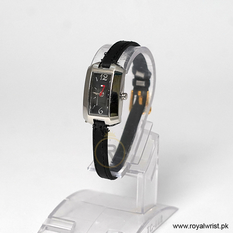 Tommy Hilfiger Women’s Quartz Black Leather Strap Black Dial 20mm Watch 1780657 (Like New) - Image 2