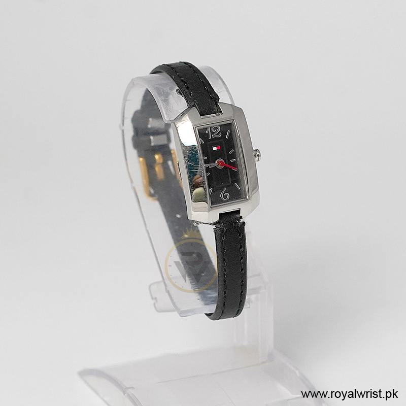 Tommy Hilfiger Women’s Quartz Black Leather Strap Black Dial 20mm Watch 1780657 (Like New) - Image 3