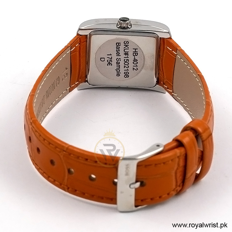 Hugo Boss Women’s Quartz Camel Brown Leather Strap White Dial 24mm Watch 1502198/1 (Like New) - Image 3