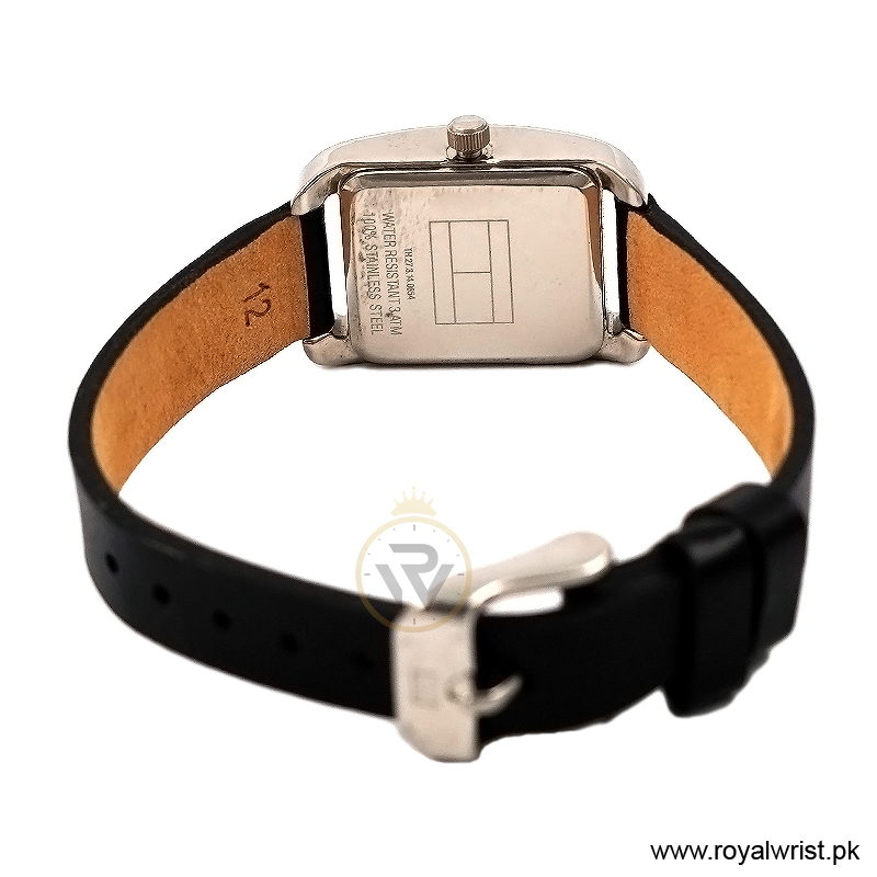 Tommy Hilfiger Women’s Quartz Black Leather Strap Silver Dial 20mm Watch 1780679/2 (Like New) - Image 3