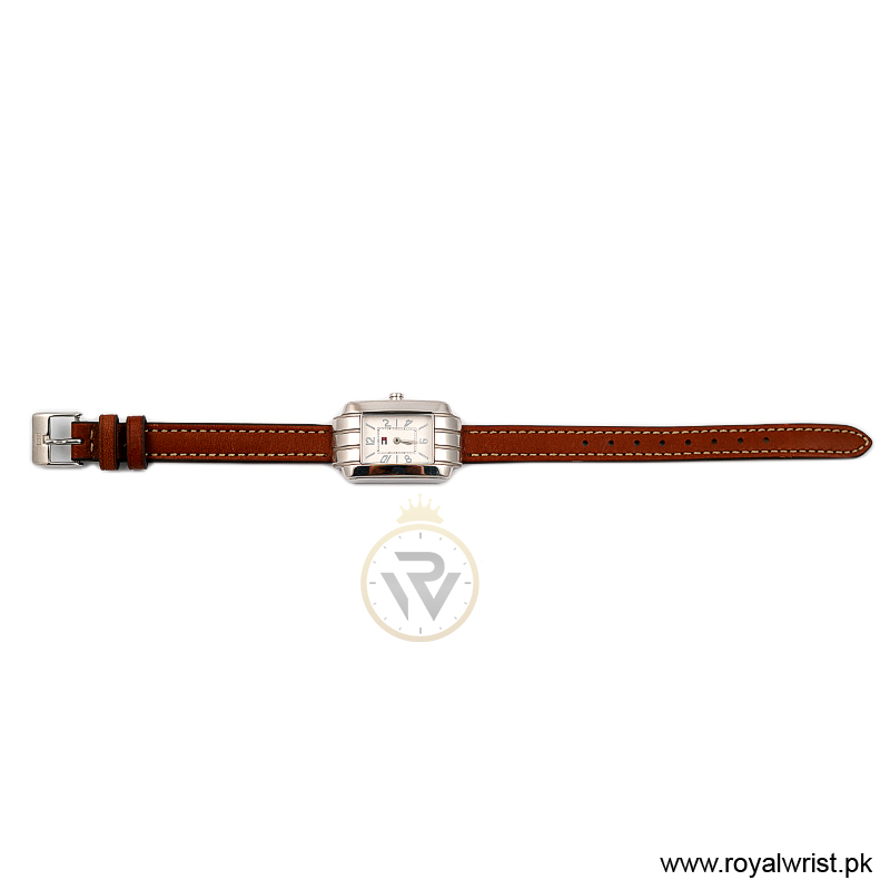 Tommy Hilfiger Women’s Quartz Brown Leather Strap White Dial 22mm Watch F80184/1 (Like New) - Image 3