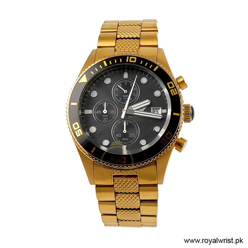 Emporio Armani Men’s Chronograph Quartz Stainless Steel Black Dial 42mm Watch AR5857 (Like New)