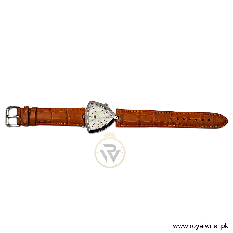 Elle Women's Quartz Camel Brown Leather Strap Mother of Pearl Dial 35mm Watch EL20017S04C (Like New) - Image 4