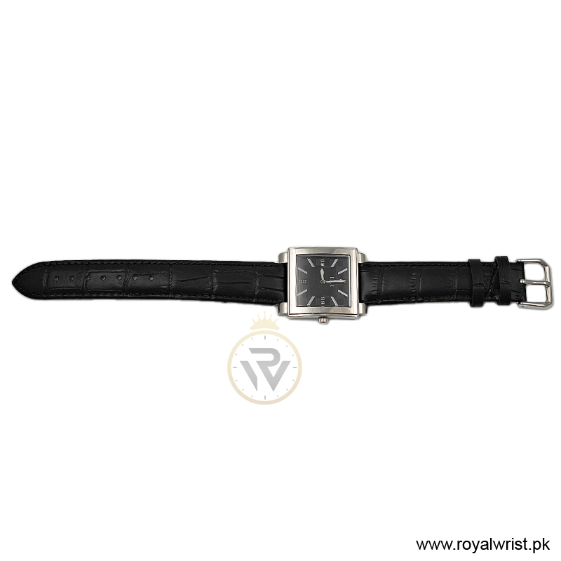 Elle Women’s Quartz Black Leather Strap Black Dial 32mm Watch EL20027S02C (Like New) - Image 4
