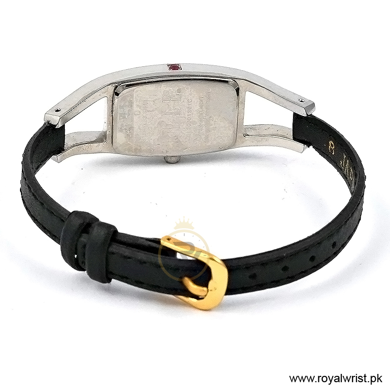 Elle Women’s Quartz Black Leather Strap Mother Of Pearl Dial 20mm Watch EL20001S01C/2 (Like New) - Image 3