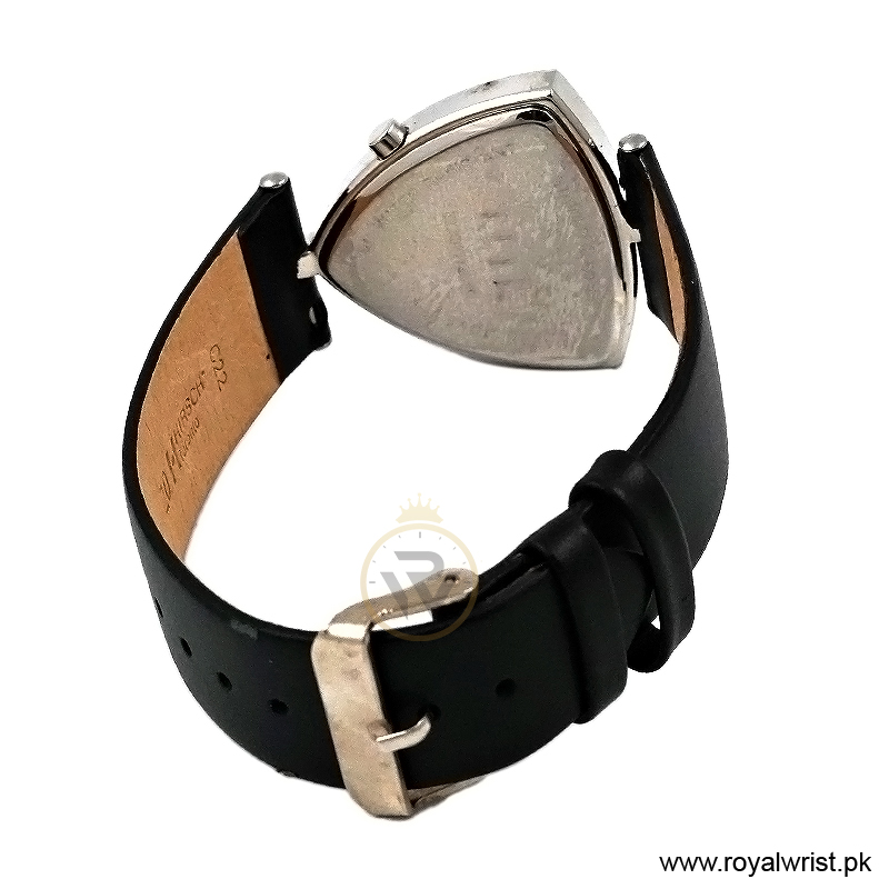 Elle Women's Quartz Black Leather Strap Pink Mother of Pearl Dial 35mm Watch EL20017S01C/1 (Like New) - Image 3