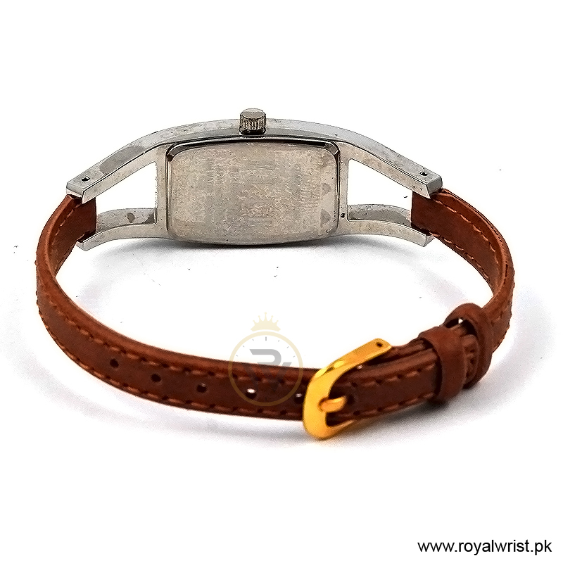 Elle Women's Quartz Camel Brown Leather Strap White Mother Of Pearl Dial 20mm Watch EL20001S01C/4 (Like New) - Image 3