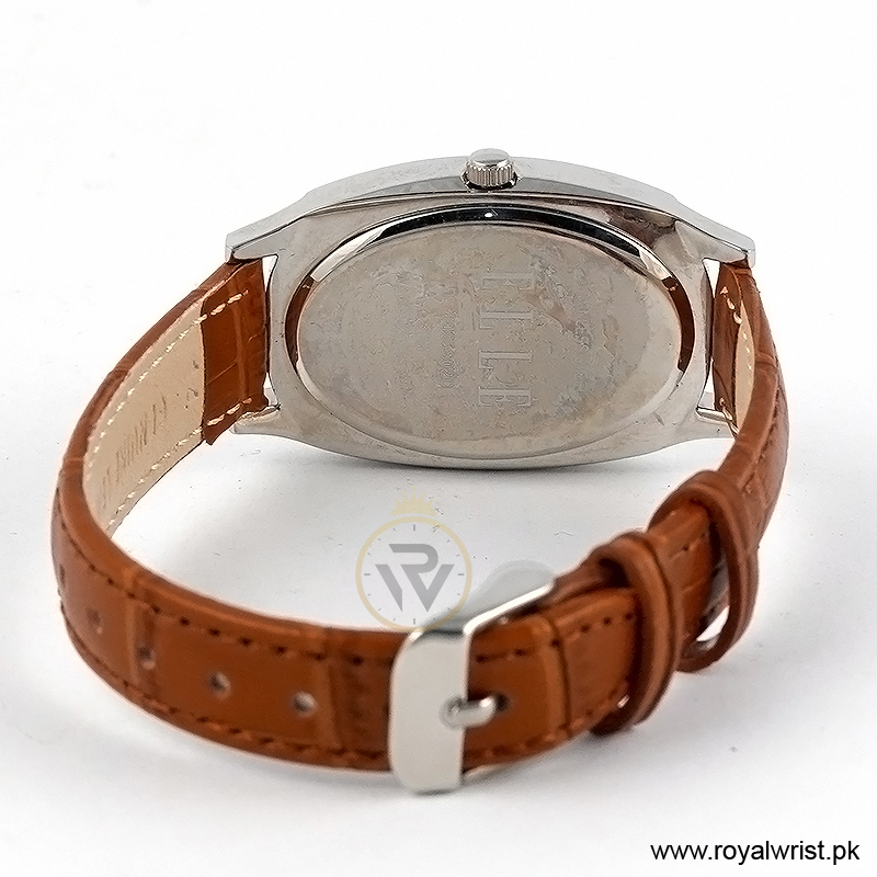 Elle Women’s Quartz Camel Brown Leather Strap Champagne Dial 28mm Watch EL20005S02C/1 (Like New) - Image 4