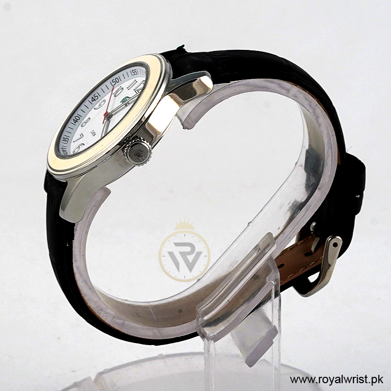 Lacoste Women’s Quartz Black Leather Strap White Dial 38mm Watch 2000518/1 (Like New) - Image 2