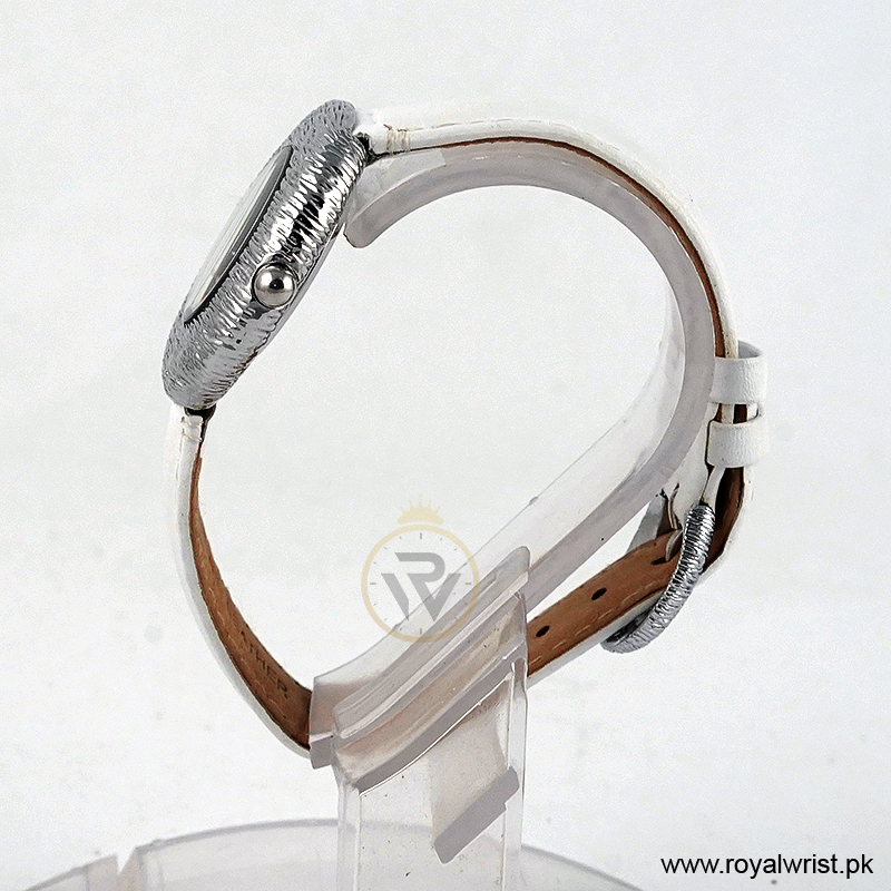 Elle Women’s Quartz White Leather Strap White Dial 36mm Watch EL30042S05K/1 (Like New) - Image 2