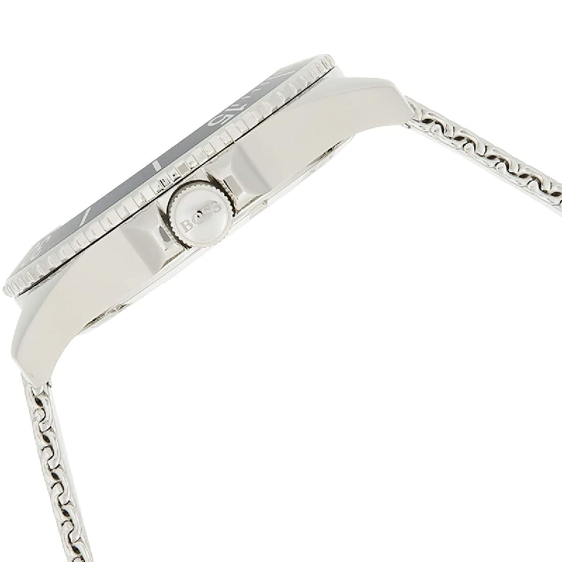 Hugo Boss Men's Quartz Silver Stainless Steel Blue Dial 42mm Watch 1513571 - Image 3