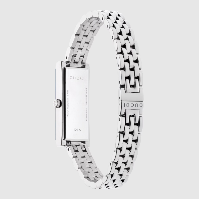 Gucci Women’s Swiss Made Quartz Stainless Steel Pink Dial 14mm Watch YA127516 - Image 3