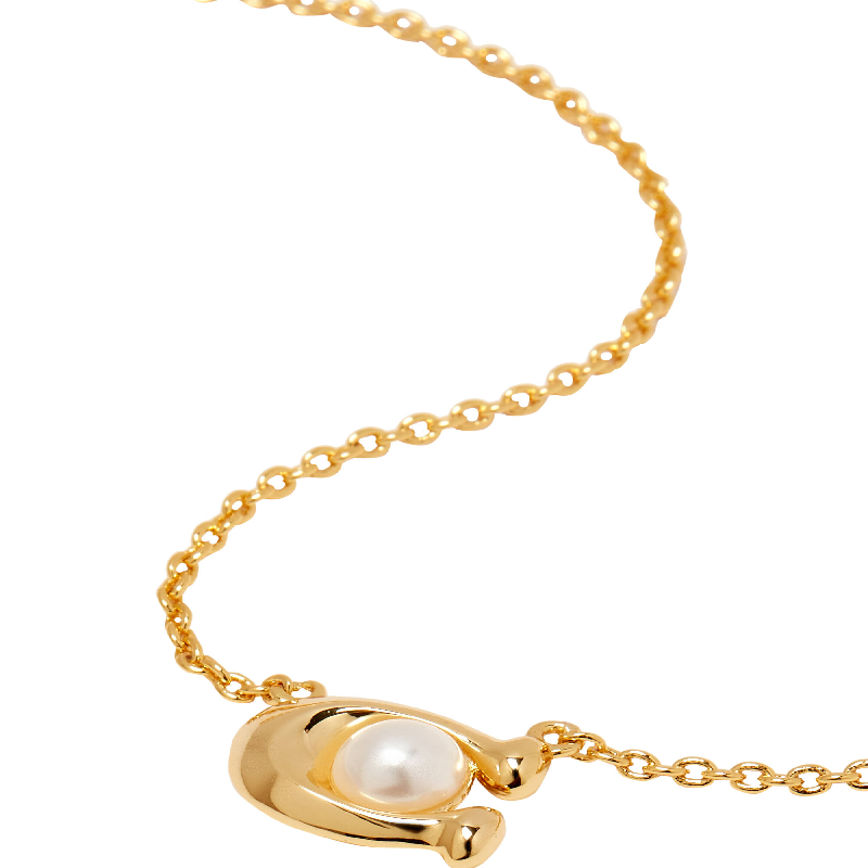 Coach Women’s Signature “C” Faux Pearl Gold-Tone Plated Brass Pendant Necklace 216814180 - Image 3