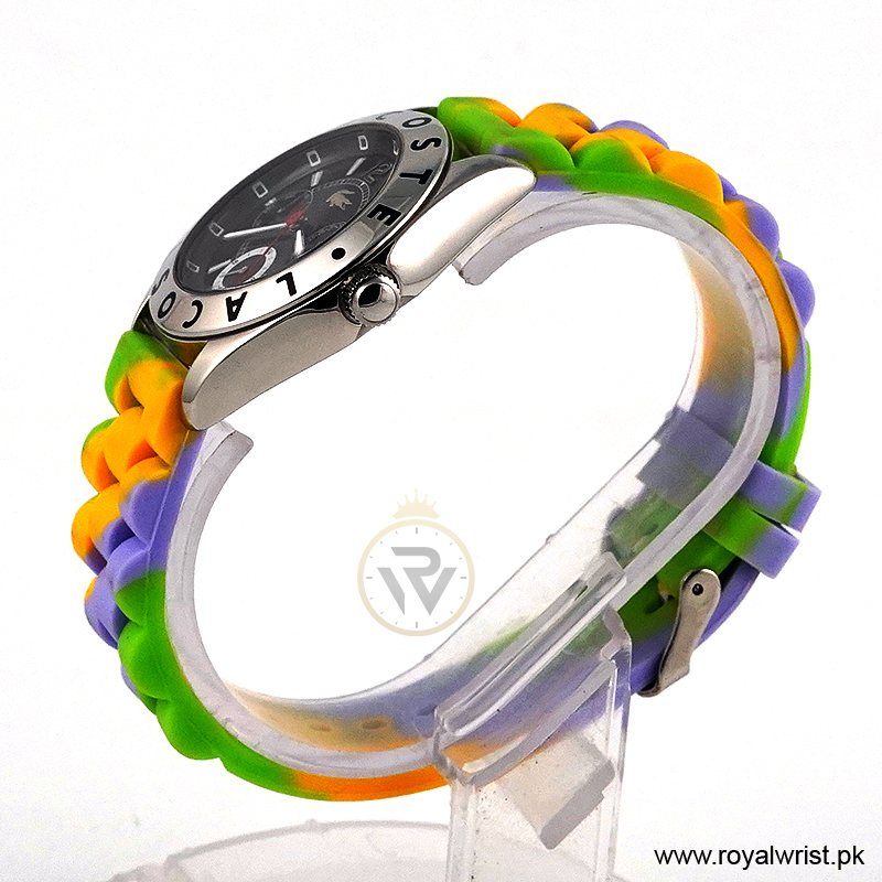 Lacoste Women’s Quartz Multi Colour Silicone Strap White Dial 37mm Watch 2000531/1 (Like New) - Image 2