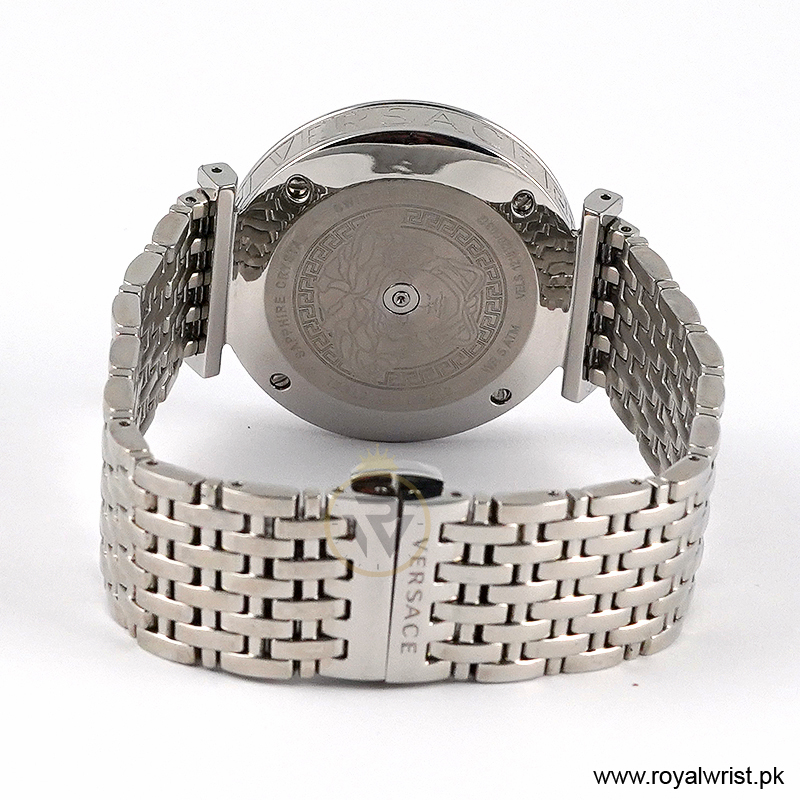Versace Women's Quartz Silver Stainless Steel Black Dial 36mm Watch VELS00919/1 (Like New) - Image 5