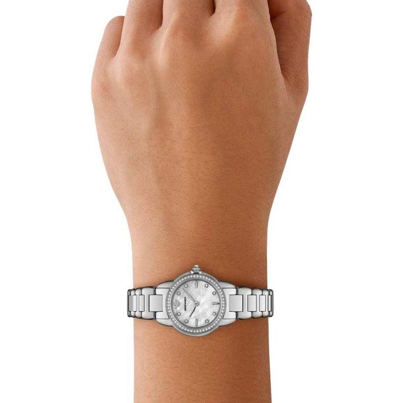 Emporio Armani Women’s Quartz Silver Stainless Steel Mother of Pearl Dial 26mm Watch AR11669 - Image 3