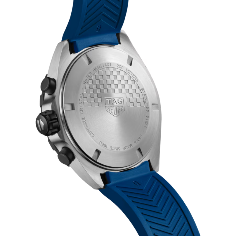 Tag Heuer Formula 1 Chronograph Men's Swiss Made Blue Silicone Strap Blue Dial 43mm Watch CAZ101AV.FT8077 (Factory Leftover) - Image 3