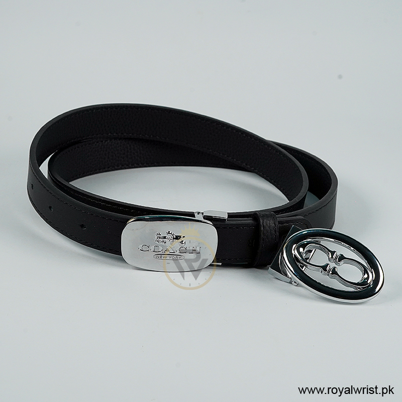 Coach Women’s Reversible Leather Belt with Buckle Gift Set CH-10001