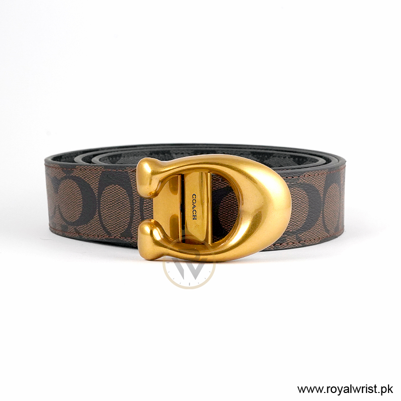 Coach Men’s Reversible Leather Belt with Buckle Gift Set CH-10004 - Image 3