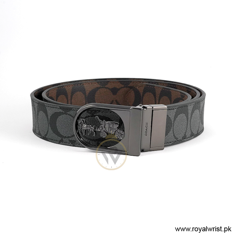 Coach Men’s Reversible Leather Belt with Buckle Gift Set CH-10004 - Image 4