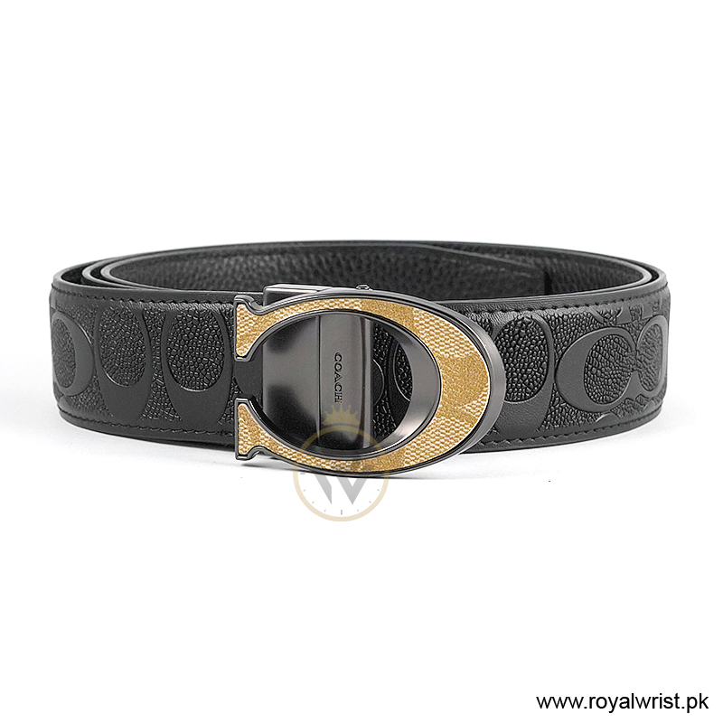 Coach Men’s Reversible Leather Belt with Buckle Gift Set CH-10012 - Image 4