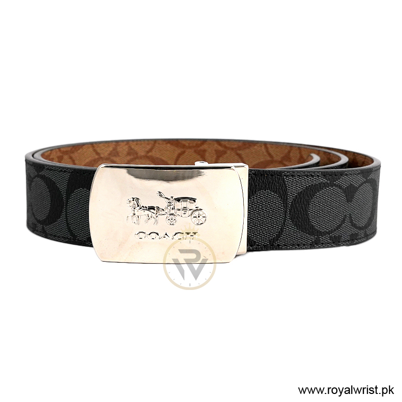 Coach Men’s Reversible Leather Belt with Buckle Gift Set CH-10013 - Image 4