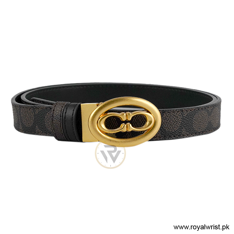 Coach Women’s Reversible Leather Belt with Buckle Gift Set CH-10032 - Image 3