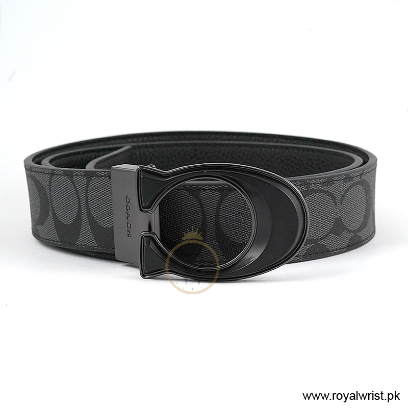 Coach Men’s Reversible Leather Belt with Buckle Gift Set CH-10036 - Image 4