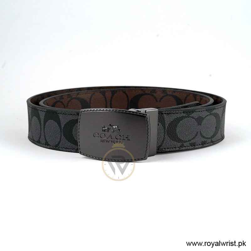 Coach Men’s Reversible Leather Belt with Buckle Gift Set CH-10043 - Image 4