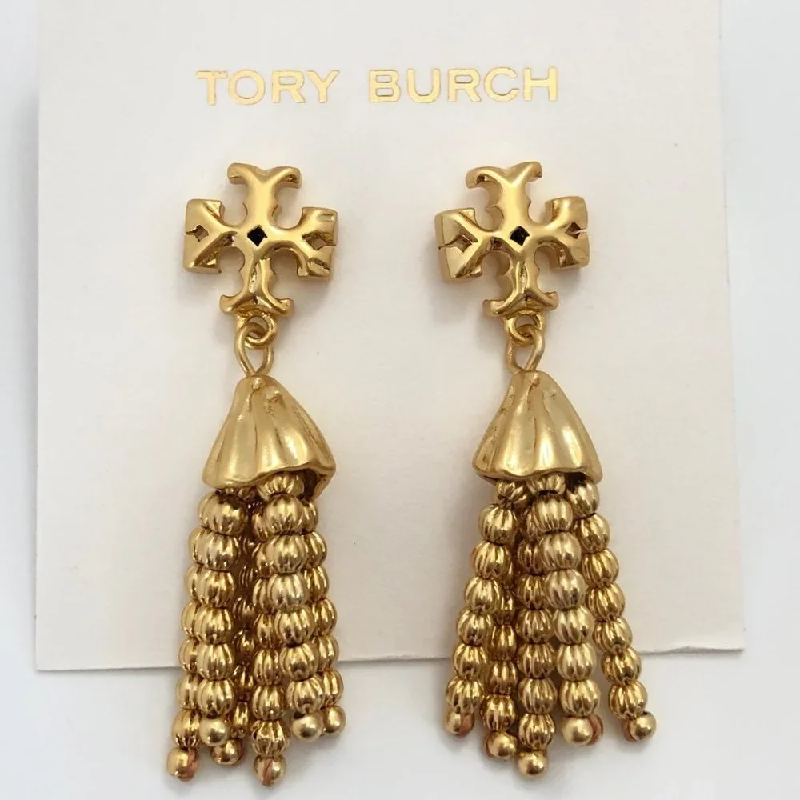 Tory Burch Women’s Roxanne Beaded Tassel Gold Earrings TB40274X