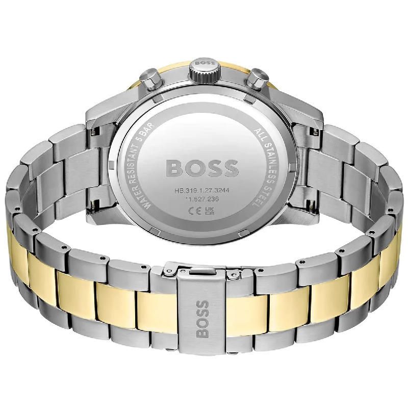 Hugo Boss Men’s Allure Quartz Chronograph Blue Dial Two-Tone Stainless Steel 44mm Watch 1514163 - Image 2