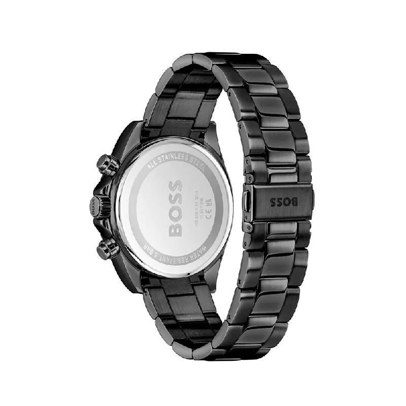 BOSS Men’s Hero 2.0 Quartz Chronograph Black Dial Black Stainless Steel 43mm Watch 1514271 - Image 3